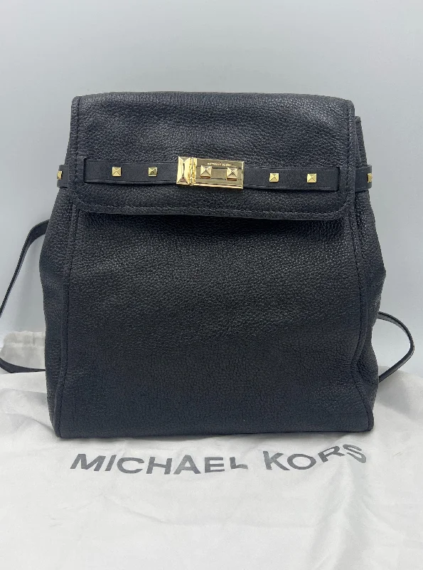 Like New! Leather Backpack Designer By Michael Kors  Size: Medium